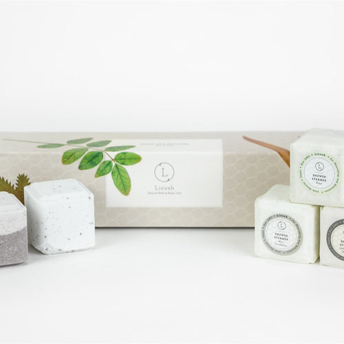 Earthy Shower Steamer, Refreshing Gift Box for Men and Women, Set of 5 Shower Steamers