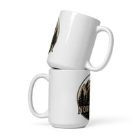 White glossy mug